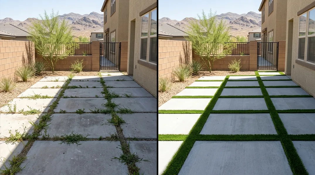 Result artificial grass installation in Henderson - Henderson Turf Installation